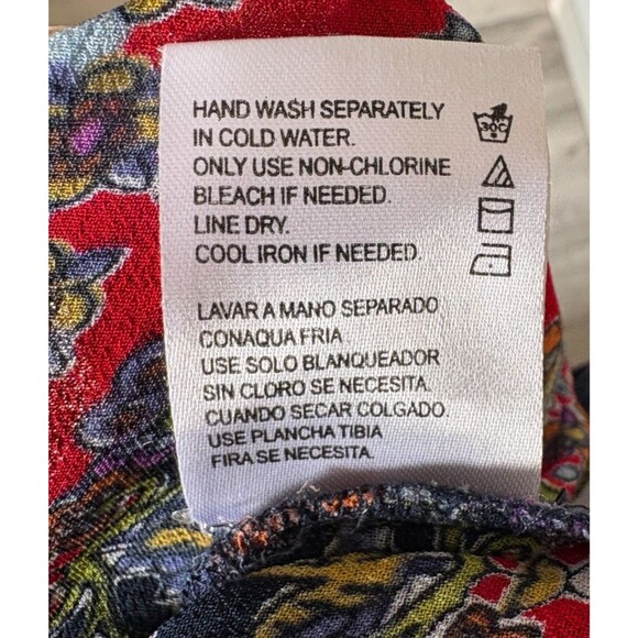 Y2k Bila beachy Boho L blouse festival peasant sheer India - Picture 6 of 6